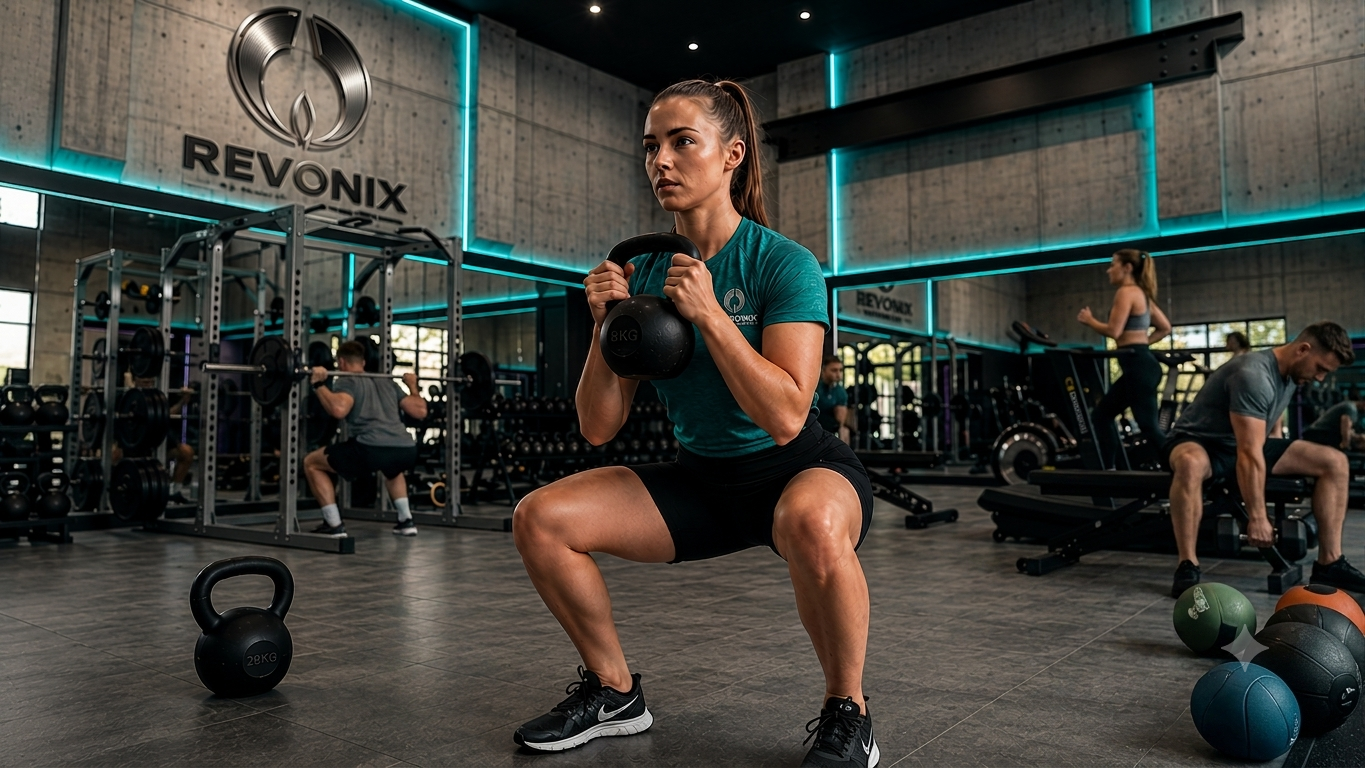 Allenamento funzionale Revonix con kettlebell